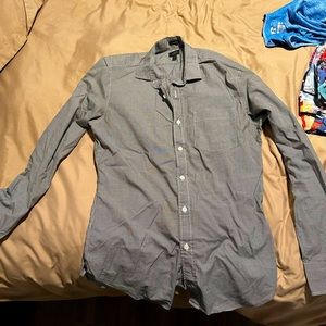 J CREW Grey Button Down size Medium